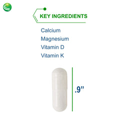 Illustration showing Vitamin D3 and Vitamin K2 for calcium absorption