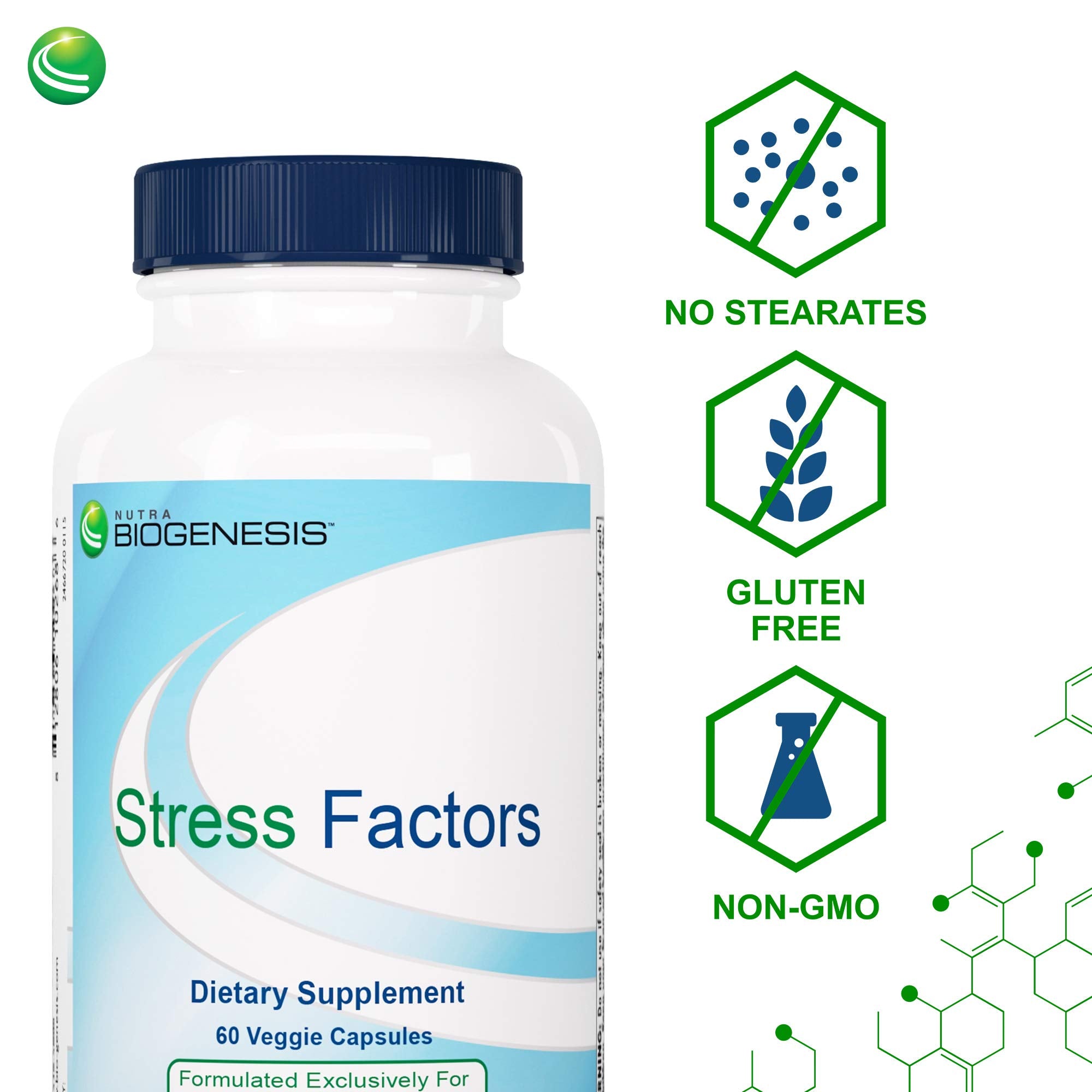 60 veggie capsules displayed for Nutra Biogenesis Sleep Factors