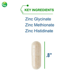 Zinc histidinate glycinate methionate chelated zinc illustration