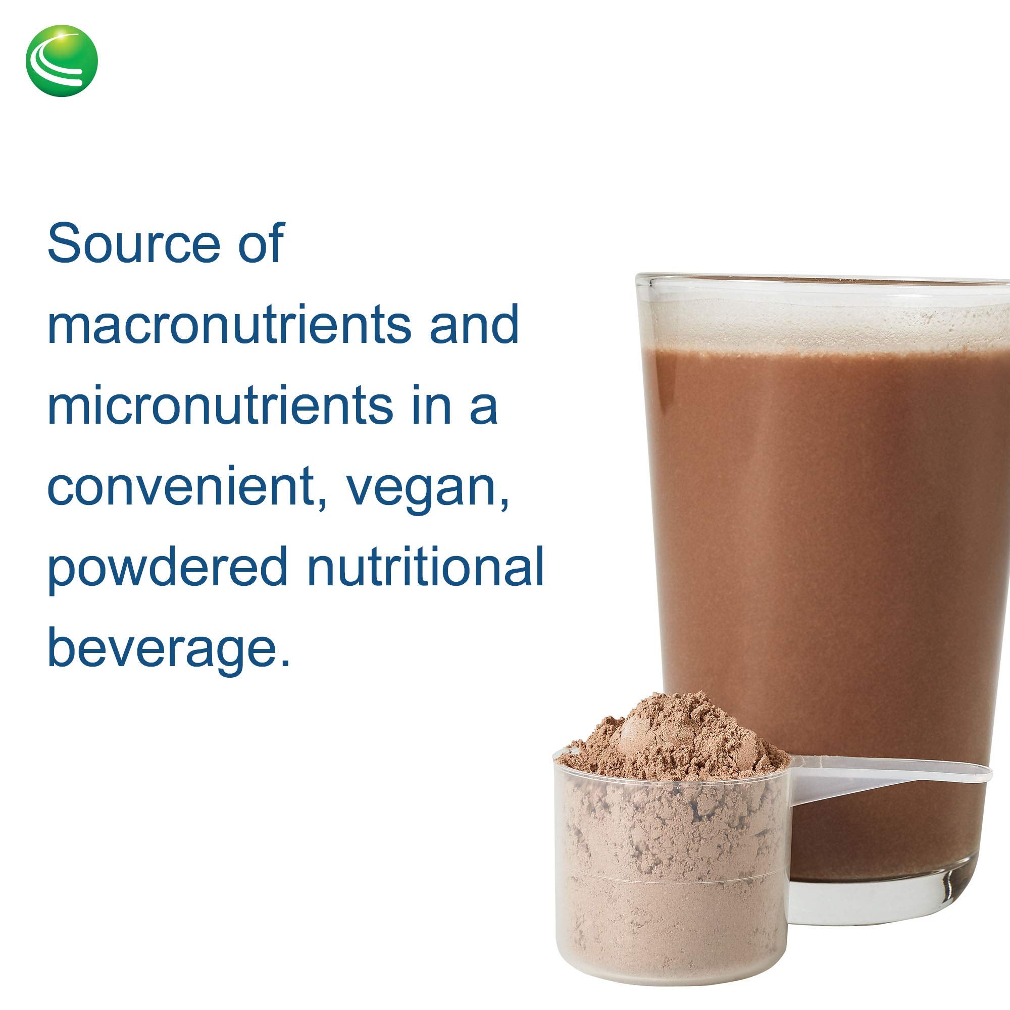 Nutra BioGenesis UltraLean powder stirred into shake demonstrates convenient plant-based nutrition.