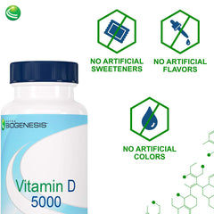 Serving size of Vitamin D 5000 IU softgels