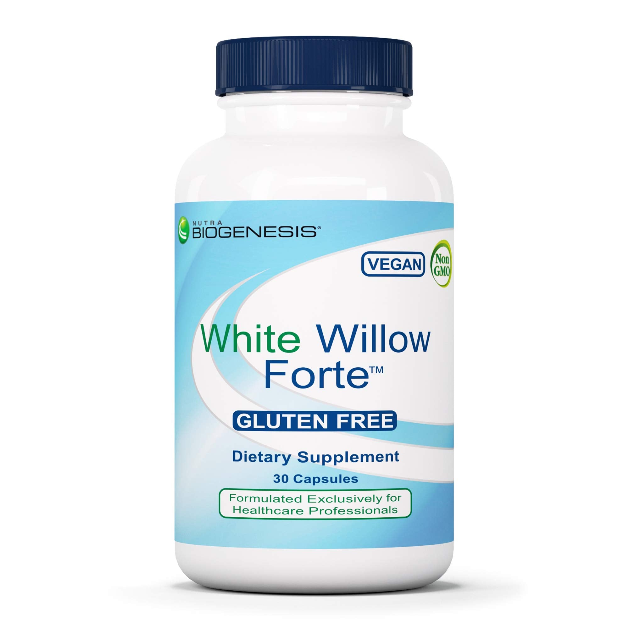 Nutra BioGenesis White Willow Forte bottle on white background