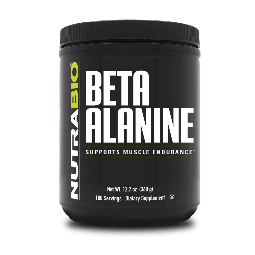 NutraBio Beta-Alanine Pre-Workout Powder 360g front view