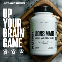 NutraBio Lions Mane packaging box