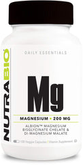 NutraBio magnesium capsules front view