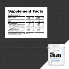Grass-fed collagen powder packaging showing 40 servings