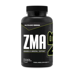 NutraBio ZMA bottle with 90-count capsules