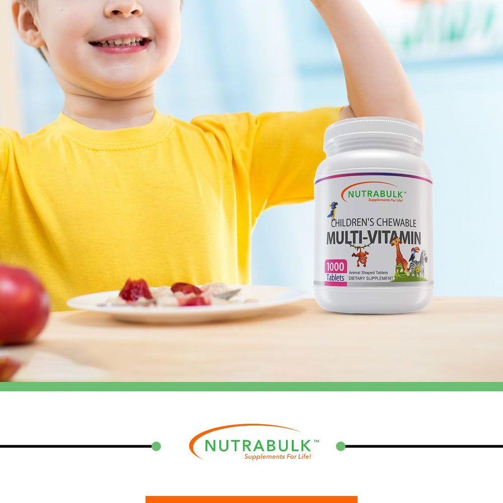Cherry-flavored NutraBulk chewable multivitamins
