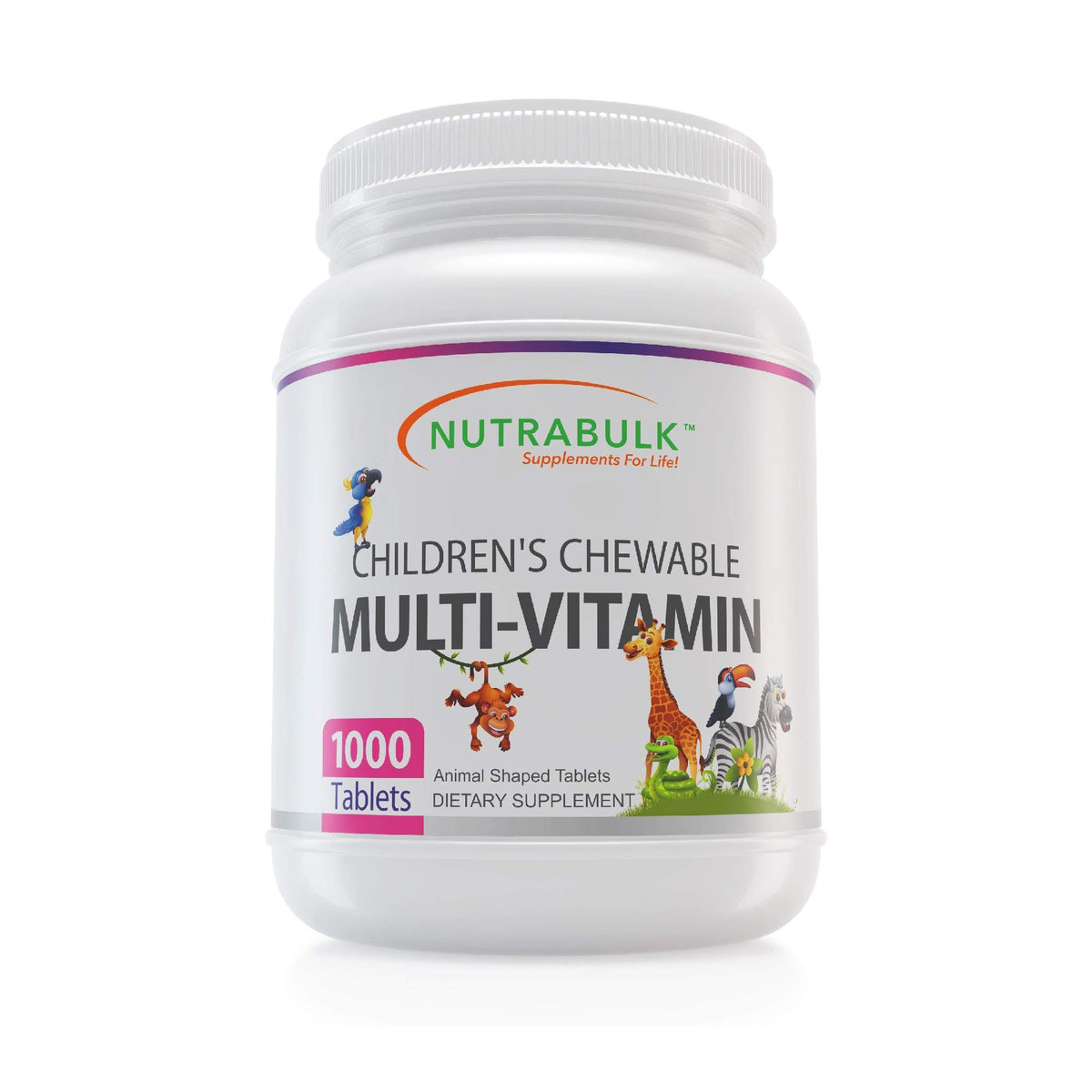 NutraBulk children's chewable multivitamins packaging