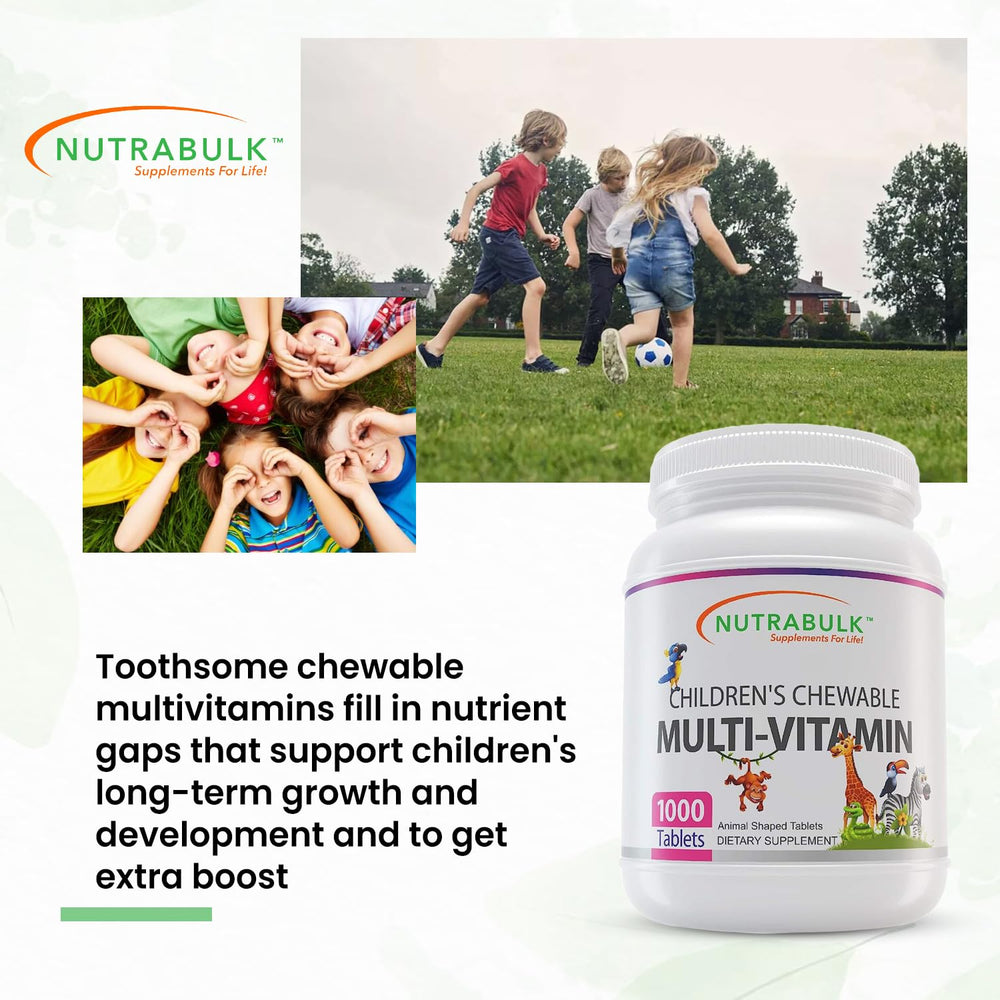 Grape-flavored NutraBulk chewable multivitamins