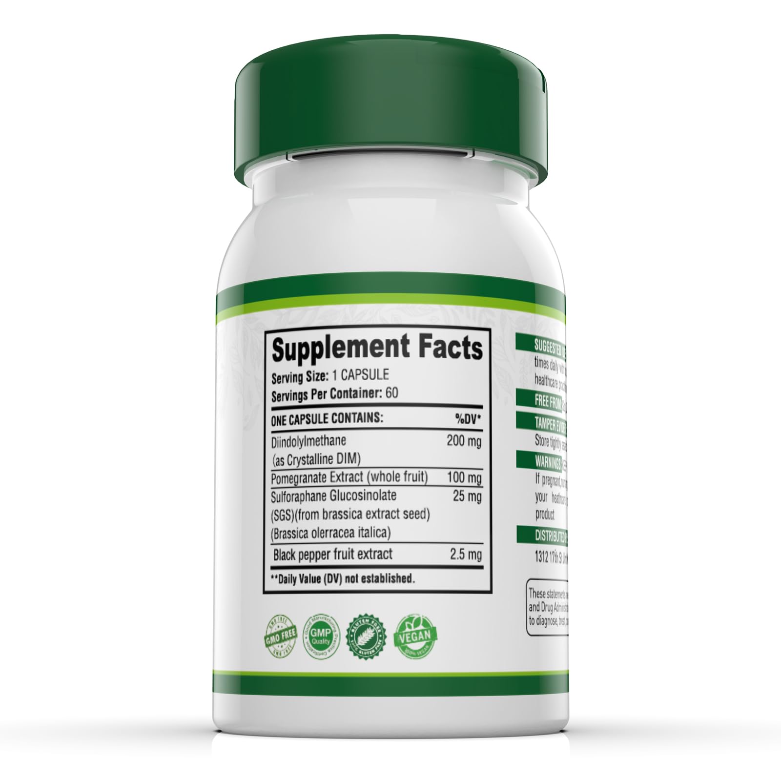 Close up of DIM SGS+ capsules