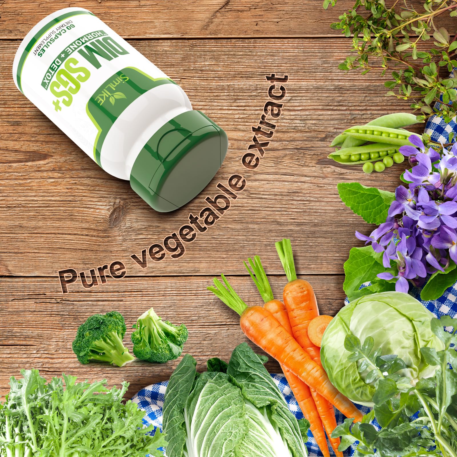 Nutraceuticals DIM SGS+ Hormone Detox packaging 60 capsules