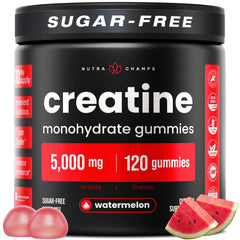 NutraChamps 120 Creatine Gummies bottle front