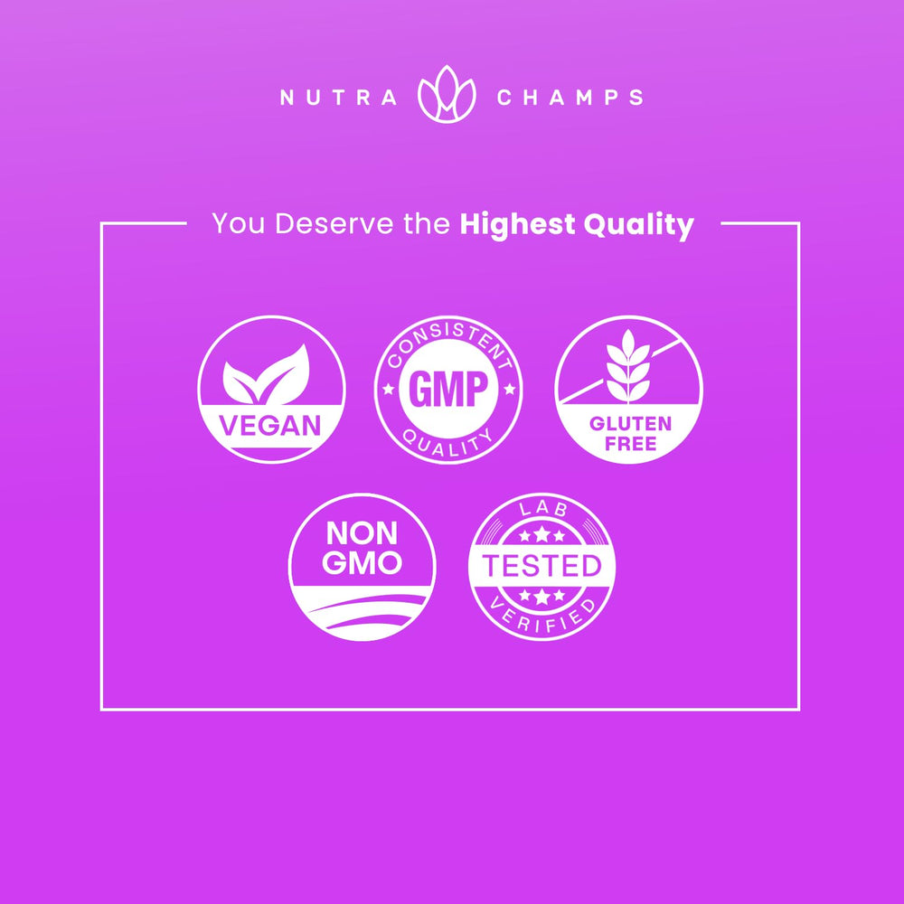 Packaging of NutraChamps Biotin Gummies 2-Pack with gummies