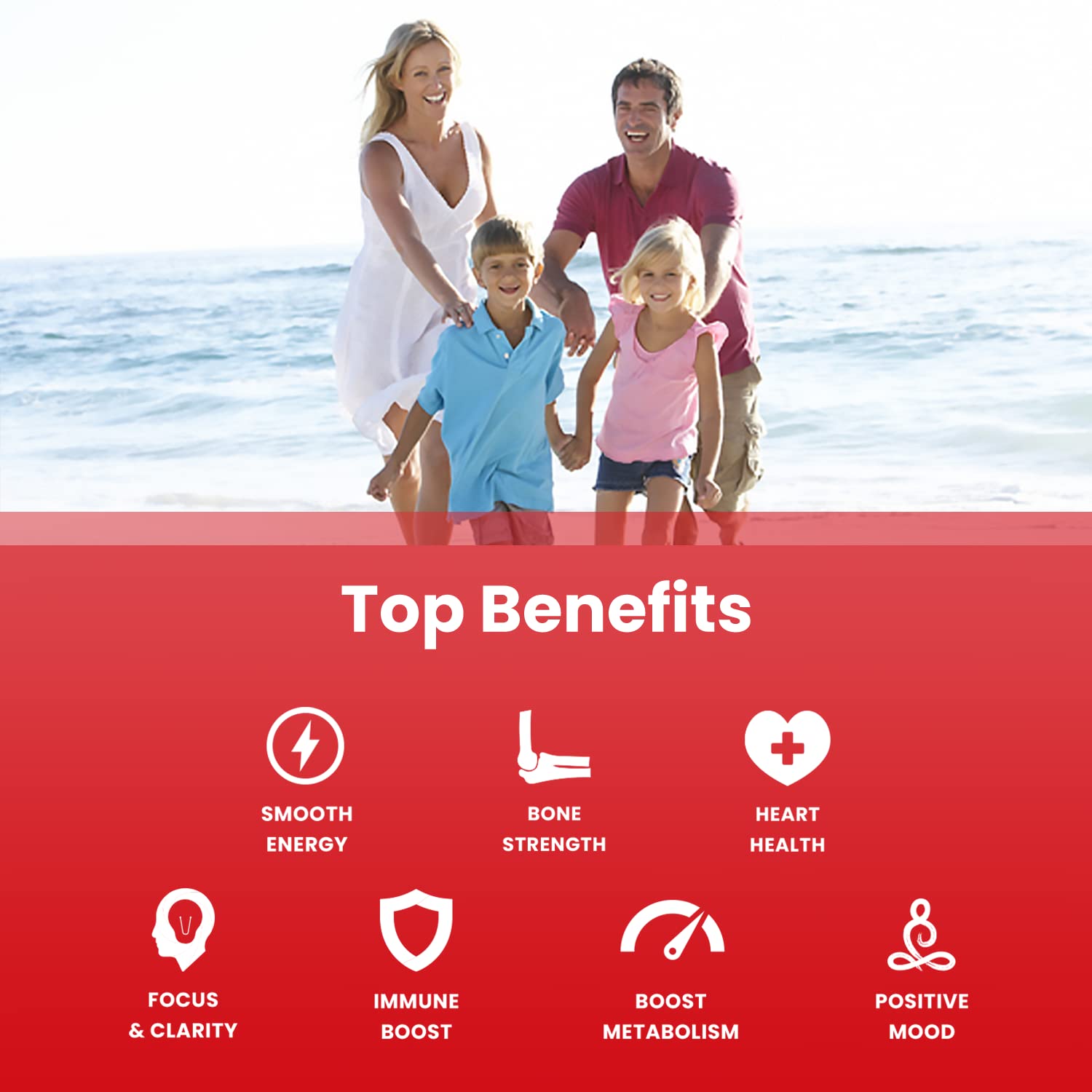 Close-up of raspberry-flavored Vitamin D3 & B12 gummies