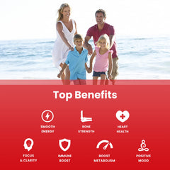 Close-up of raspberry-flavored Vitamin D3 & B12 gummies