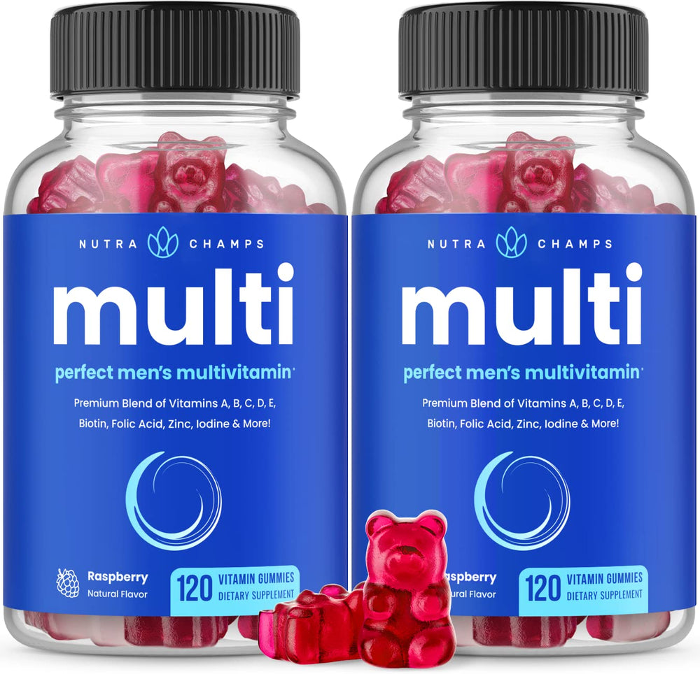 Front view of NutraChamps Men's Multivitamin Gummies 240-count, 2-pack