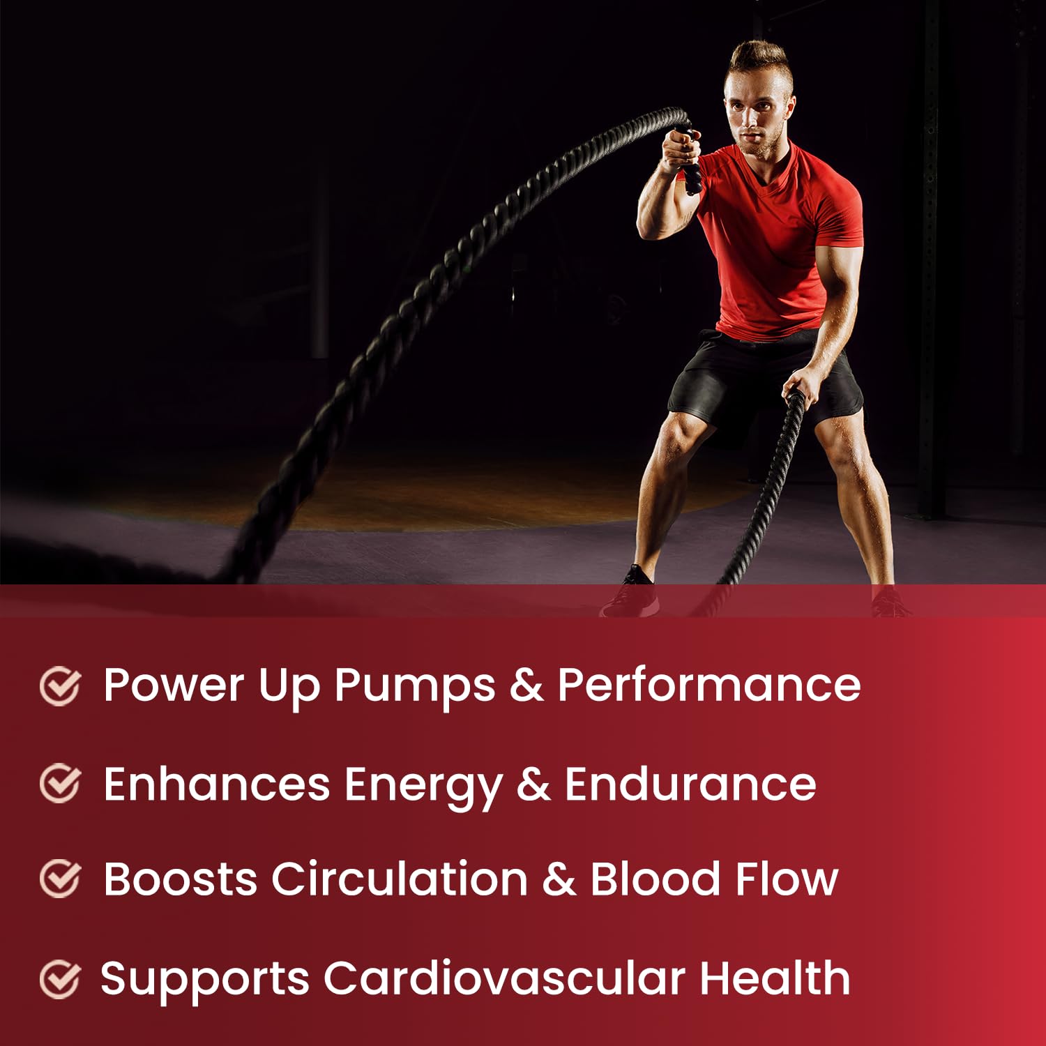 NutraChamps Nitric Oxide L-Arginine visualization — supports endurance and blood flow