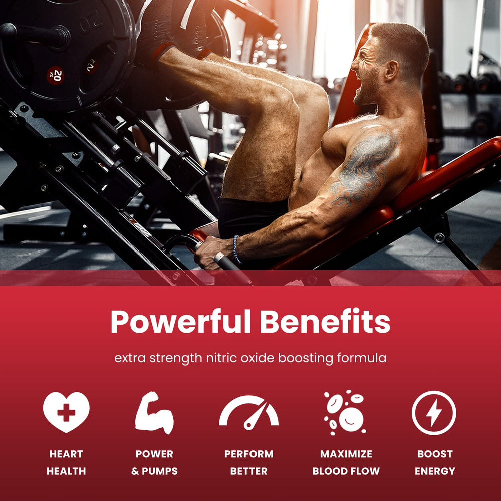 NutraChamps Nitric Oxide L-Citrulline visualization — promotes oxygen delivery