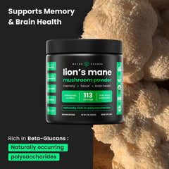 NutraChamps Organic Lion's Mane Powder packaging