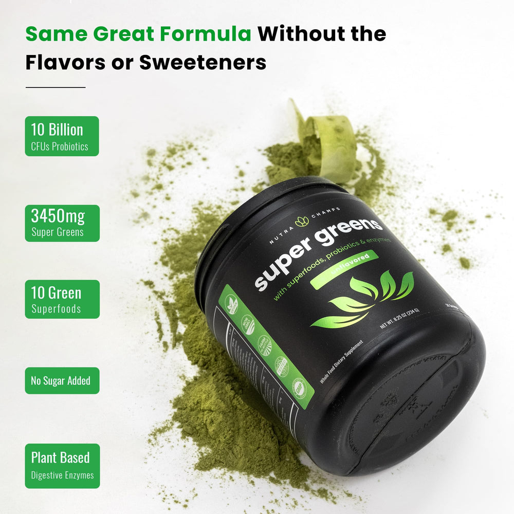 Complete green blend powder mix for daily nutrition