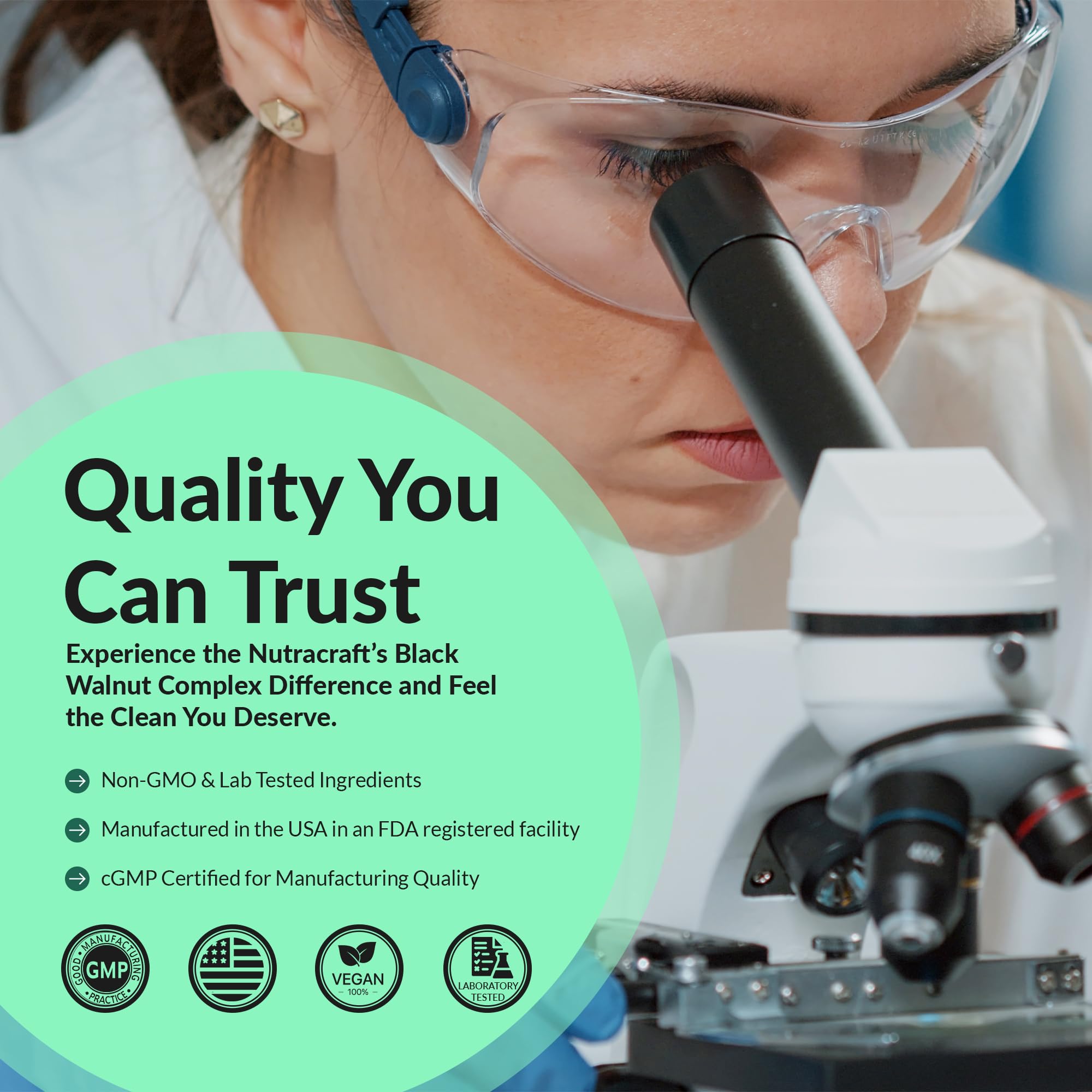 Non-GMO, all-natural Nutracraft Detox bottle label