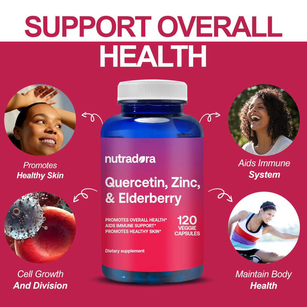Nutradora Quercetin 1000mg capsules in blister packaging