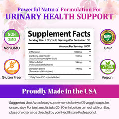D-Mannose and Cranberry for urinary tract support