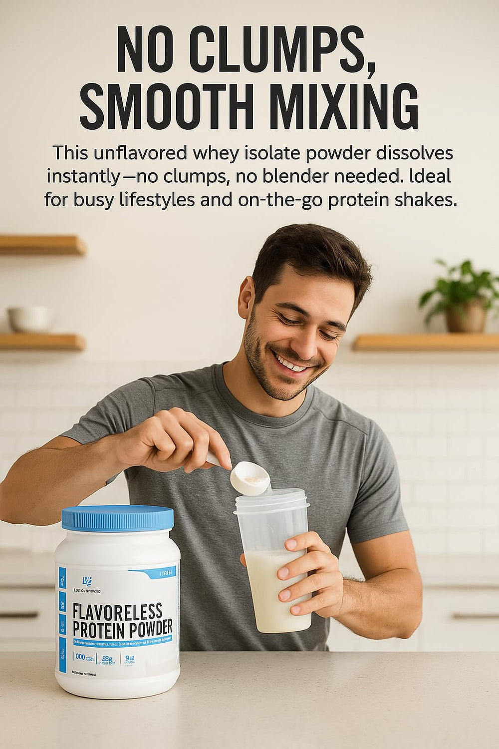 Keto-friendly NutraForce unflavored whey isolate protein powder