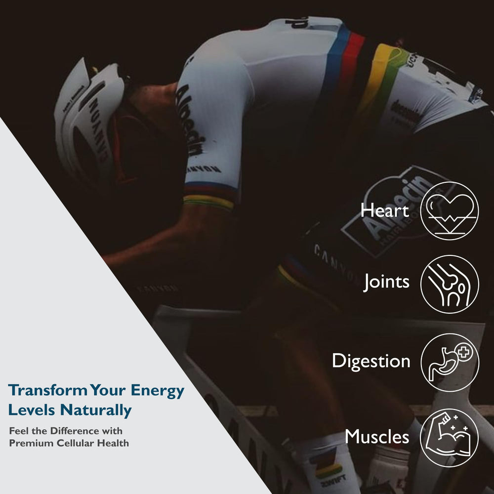 60-count bottle label highlighting Urolithin A and Made in USA