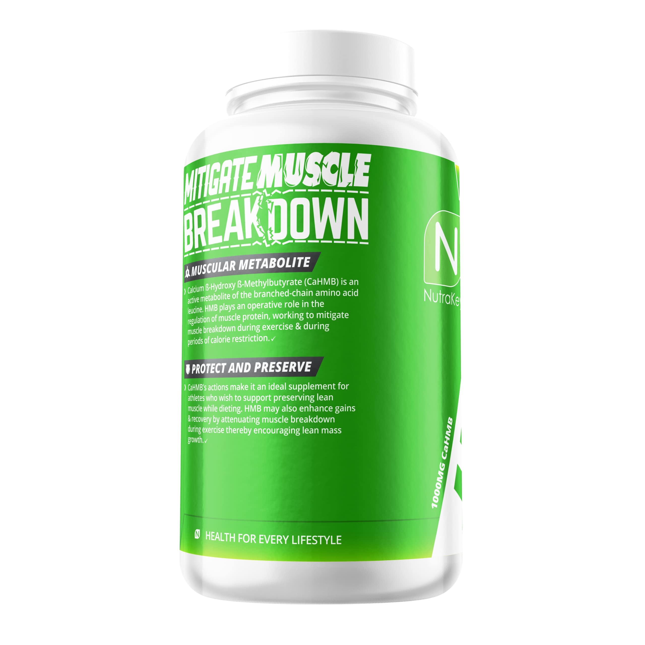 Close-up of NutraKey HMB Capsules capsules