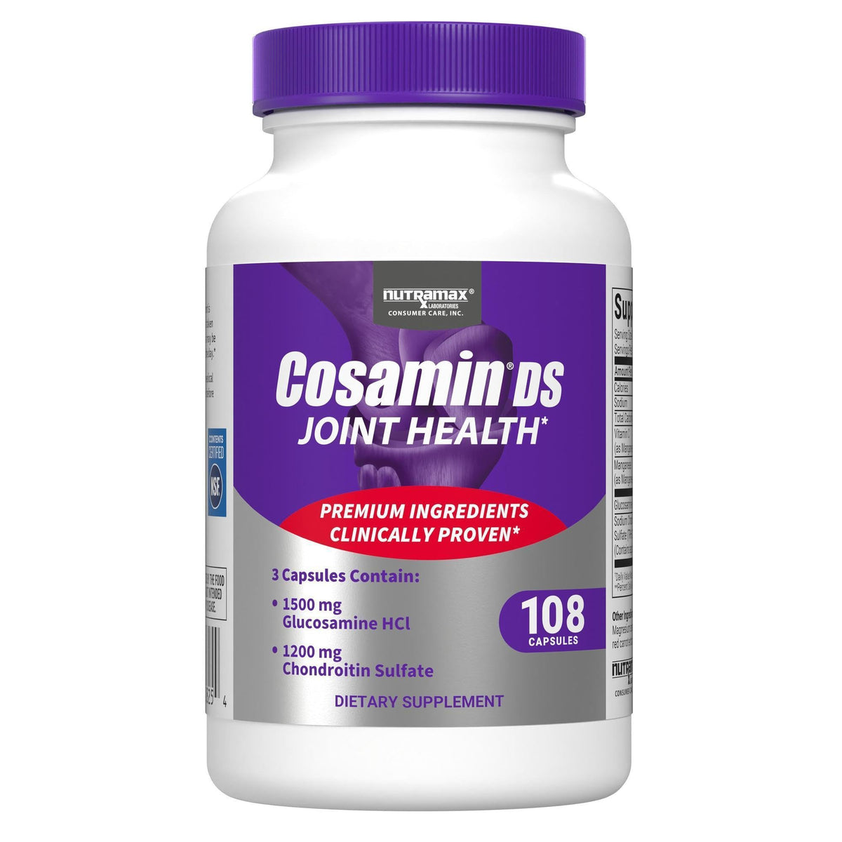 Nutramax Cosamin DS joint health supplement bottle with label