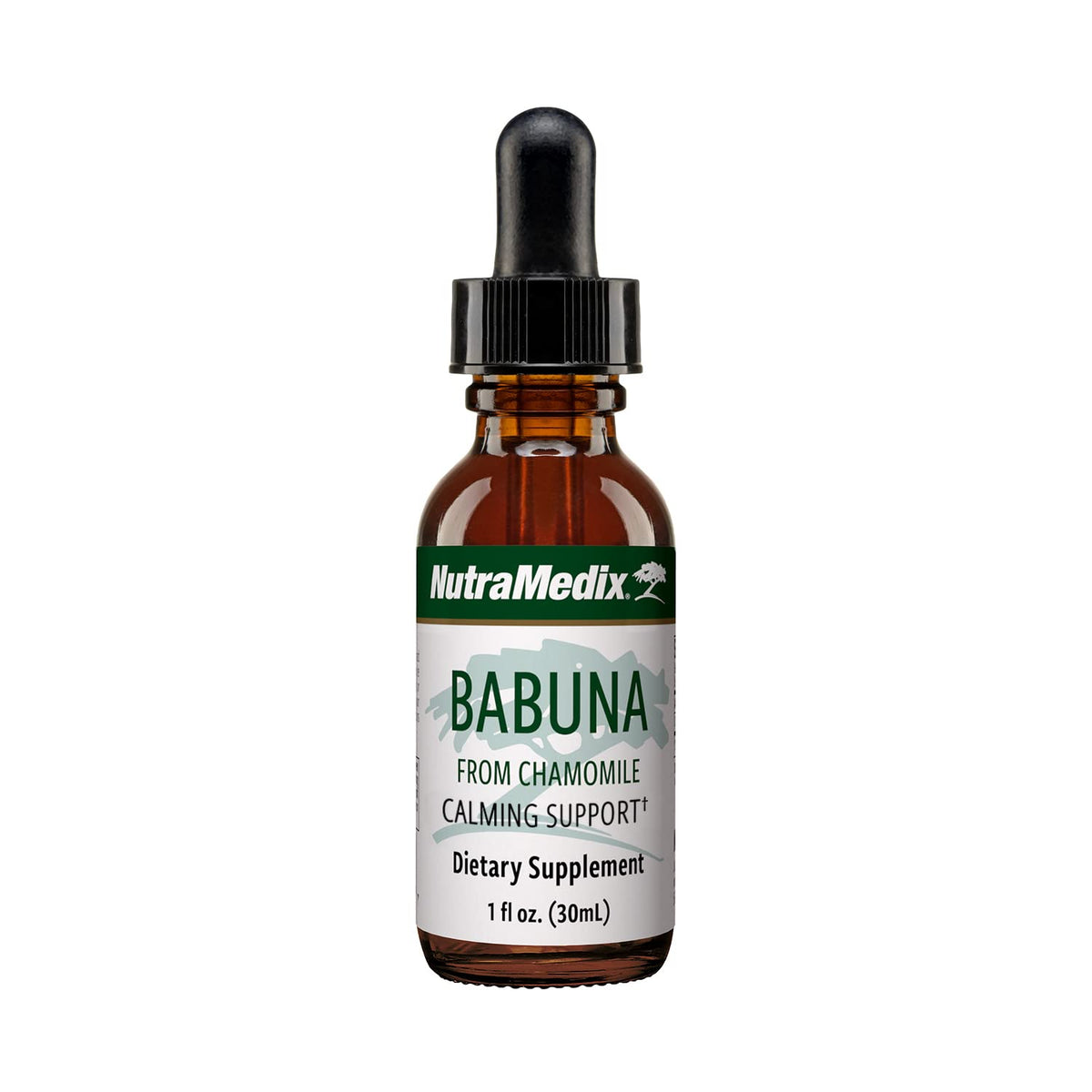 NutraMedix Babuna Calm Drops 1oz bottle front view