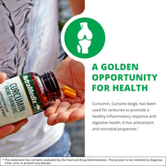 Graphic showing health benefits: inflammation support, immune health, brain, heart, and liver