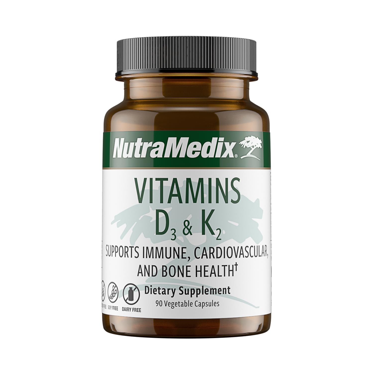 NutraMedix Vitamin D3 and K2 Immune Support bottle label
