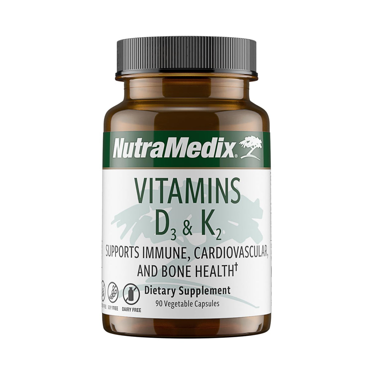 NutraMedix Vitamin D3 and K2 Immune Support bottle label