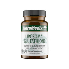 NutraMedix Liposomal Glutathione supplement bottle with 60 capsules