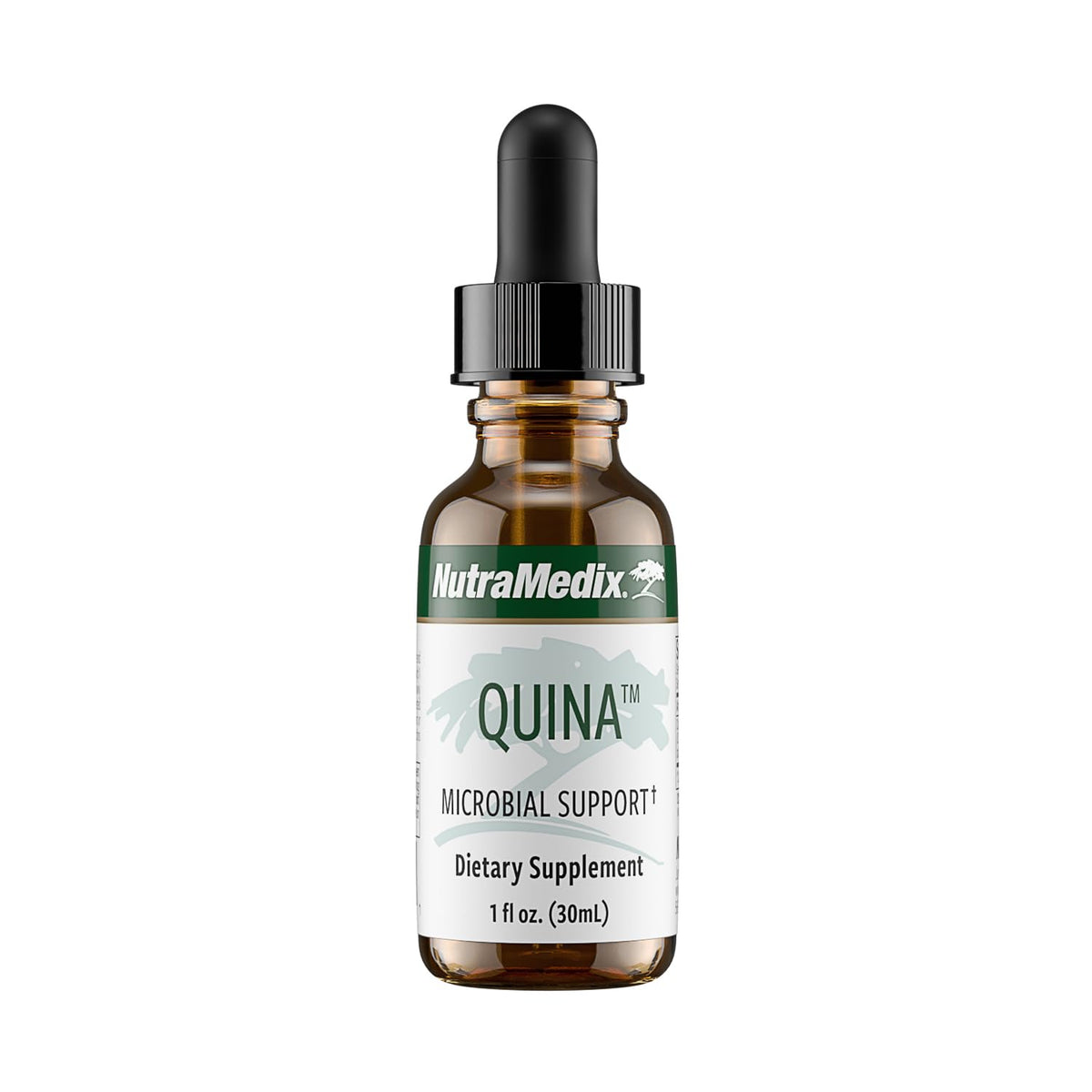 Front view of NutraMedix Quina Immune Drops bottle (1oz).