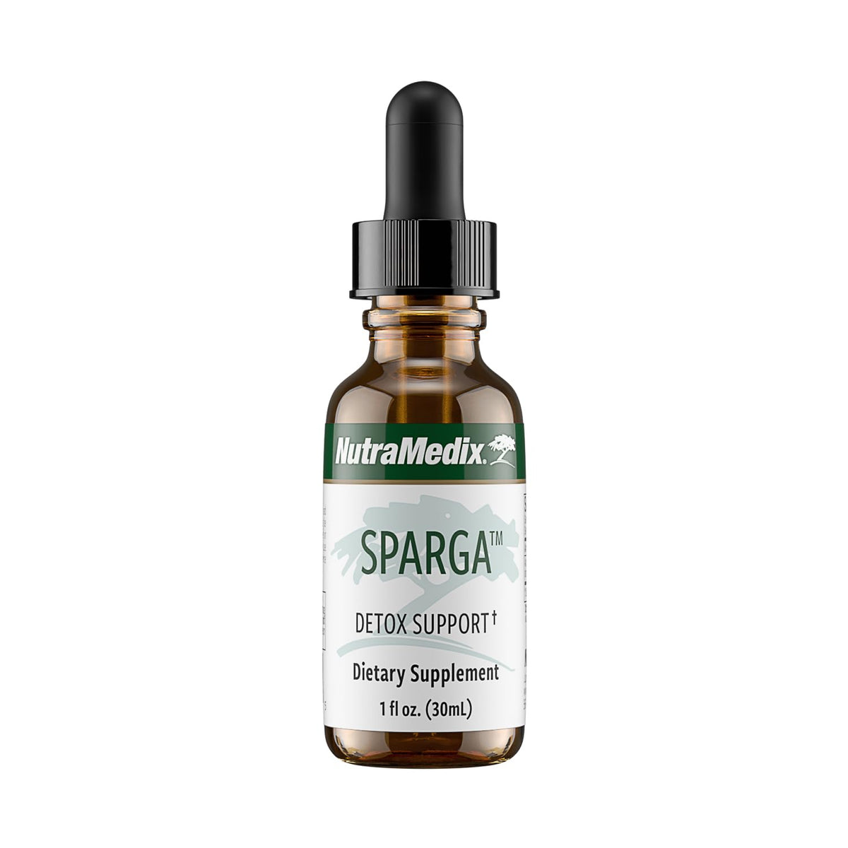 NutraMedix Sparga Tincture bottle with dropper
