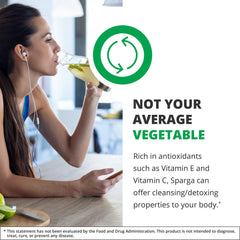 Sparga drops being prepared to mix with water