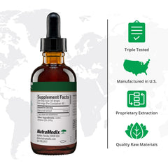 NutraMedix Stevia Liquid Drops bottle – side view