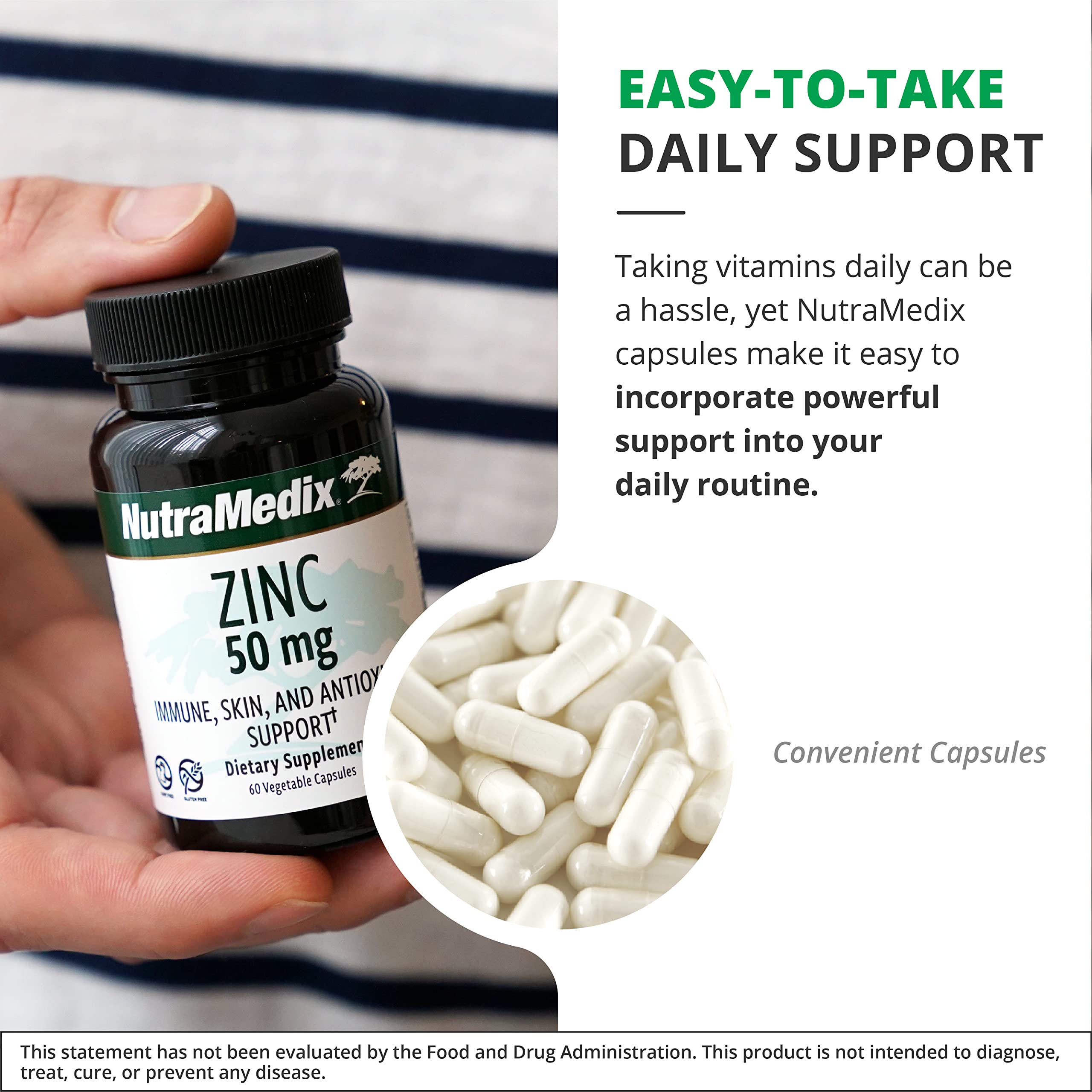 Antioxidant support from NutraMedix Zinc 50mg