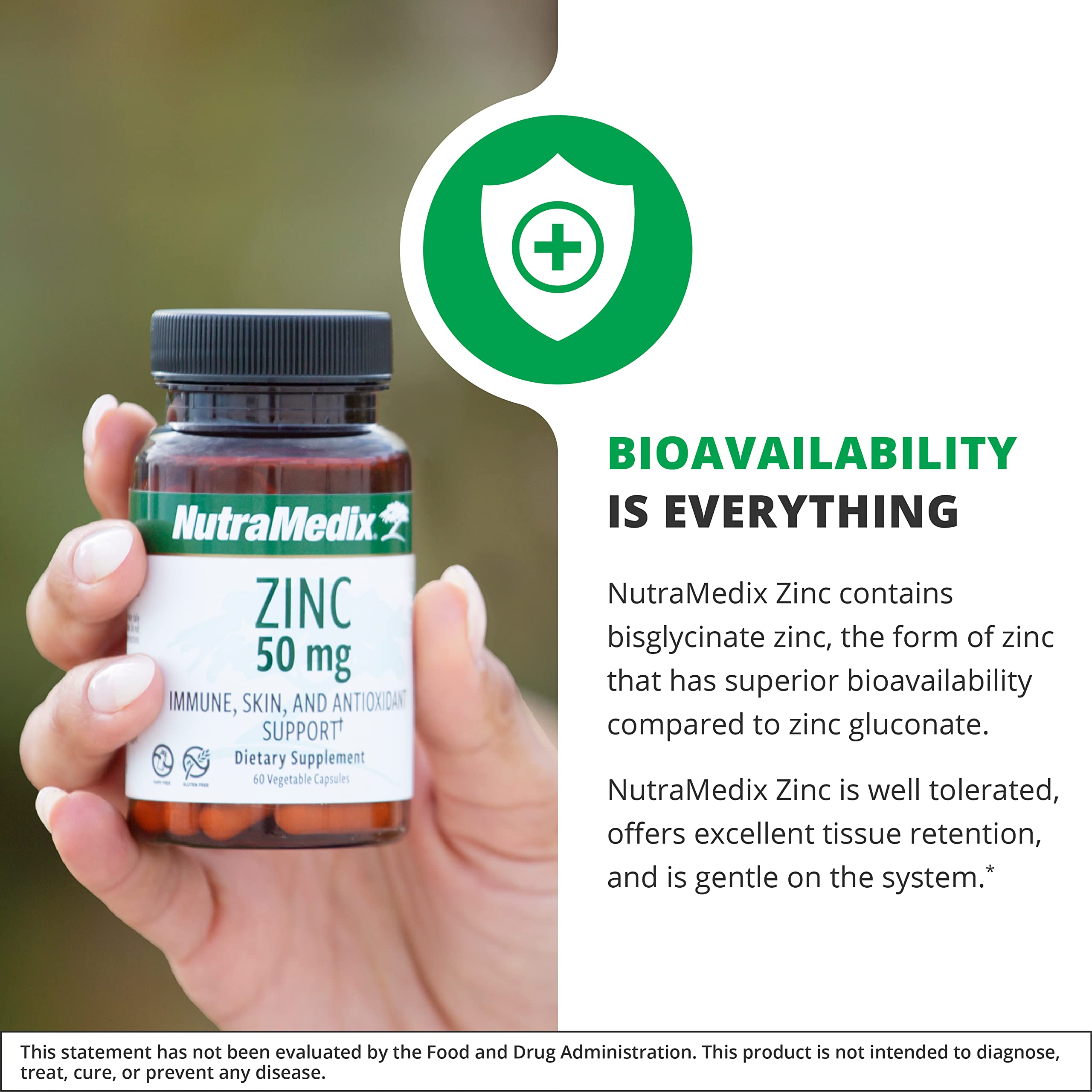 Chelated zinc capsules for easy digestion