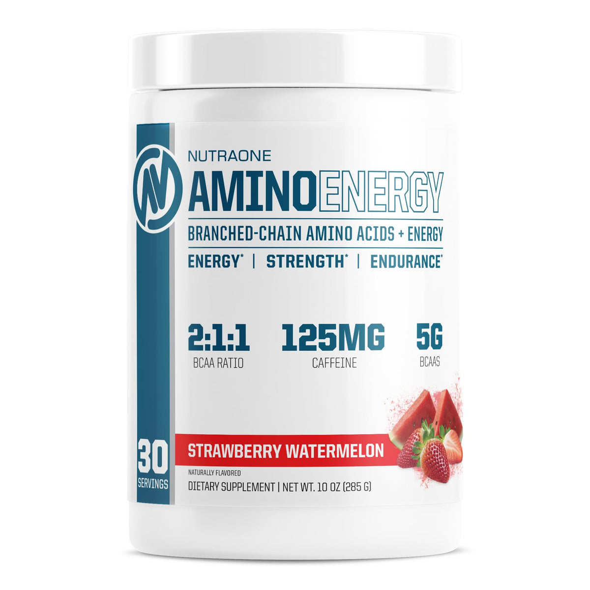 NutraOne Amino Energy Strawberry Watermelon bottle – front view
