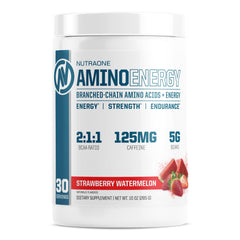 NutraOne Amino Energy Strawberry Watermelon bottle – front view