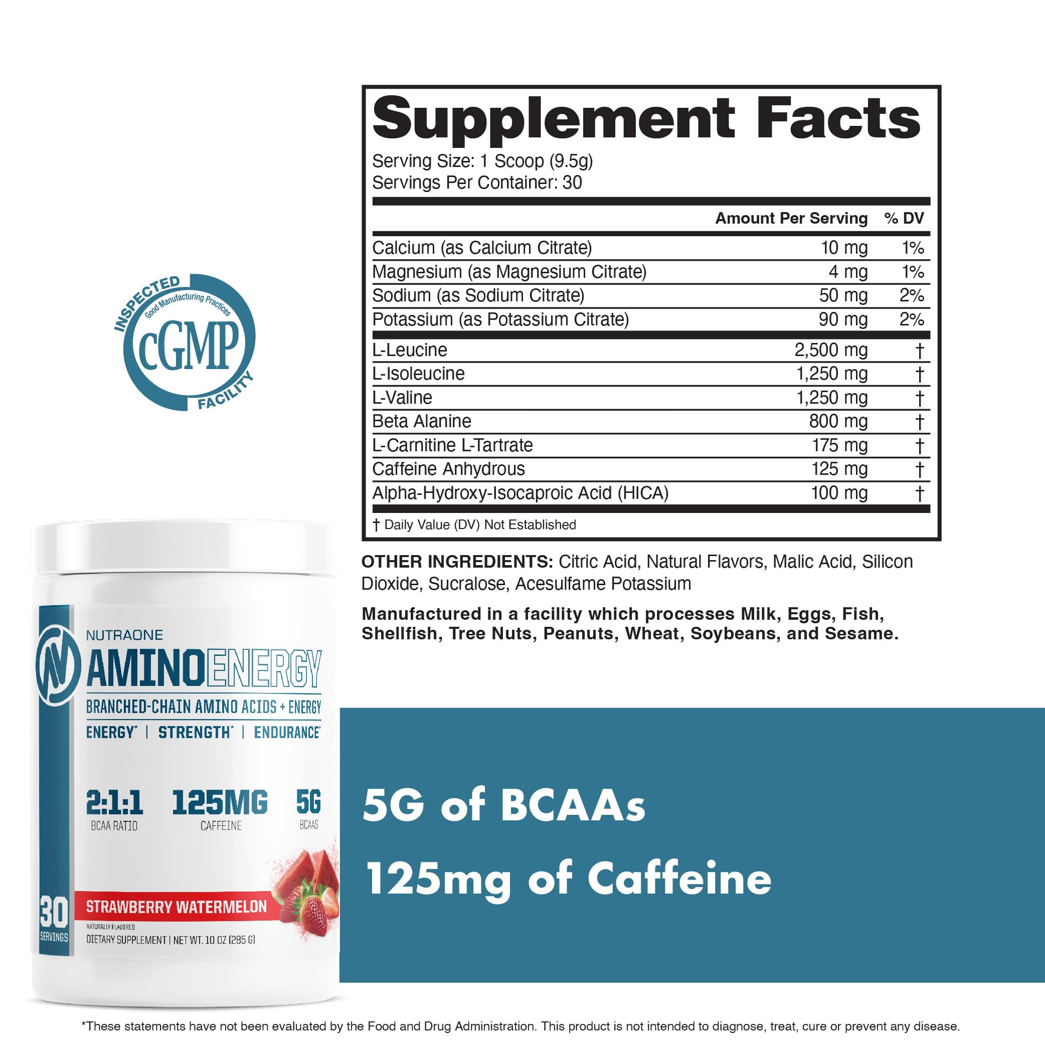 Glass of water with NutraOne Amino Energy Strawberry Watermelon powder mixed