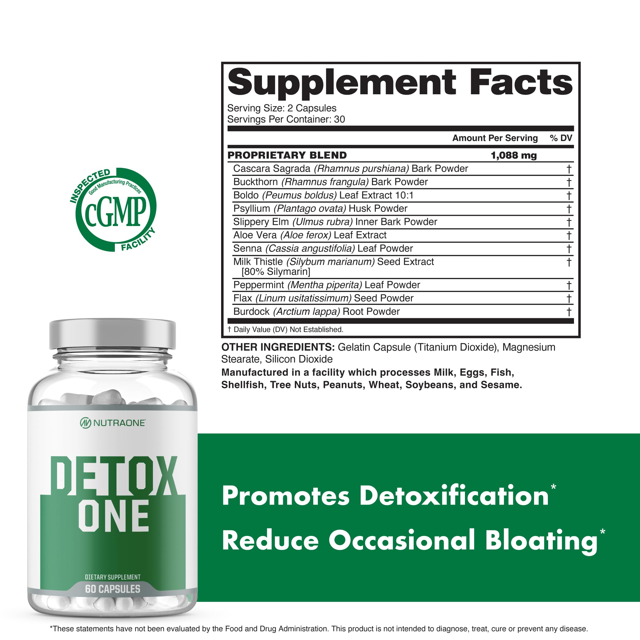 NutraOne DetoxOne glass with liquid presents refreshing intake after workout.