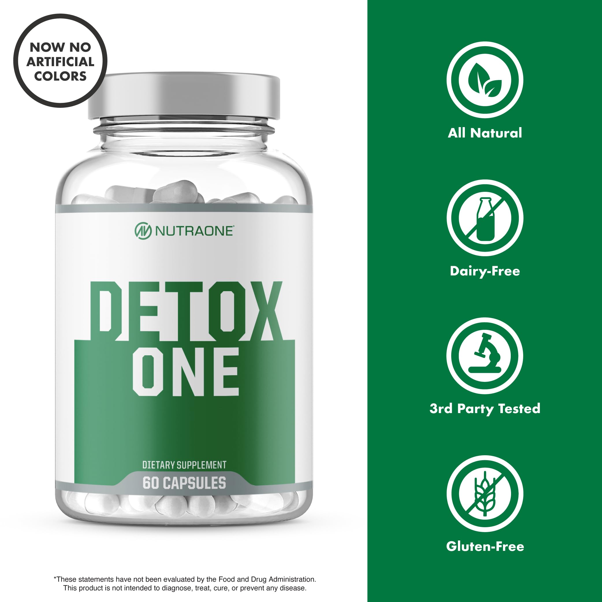 NutraOne DetoxOne powder dissolving in water shows smooth mix.