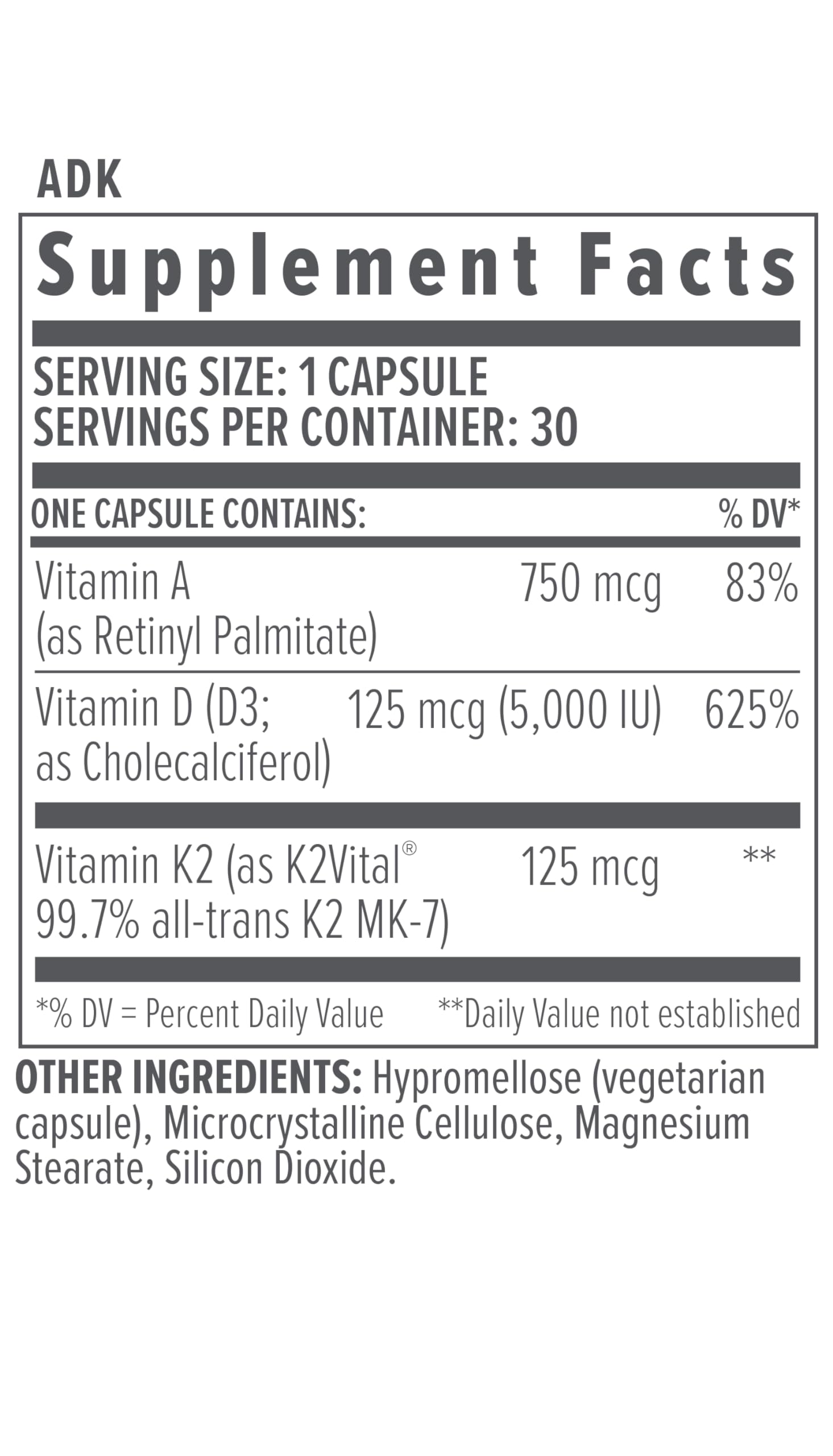 NutraPack nutrients and ingredients