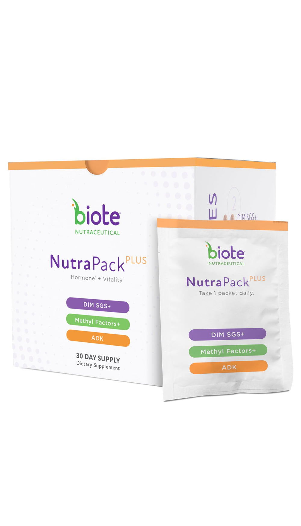 NutraPackPlus bottle front label